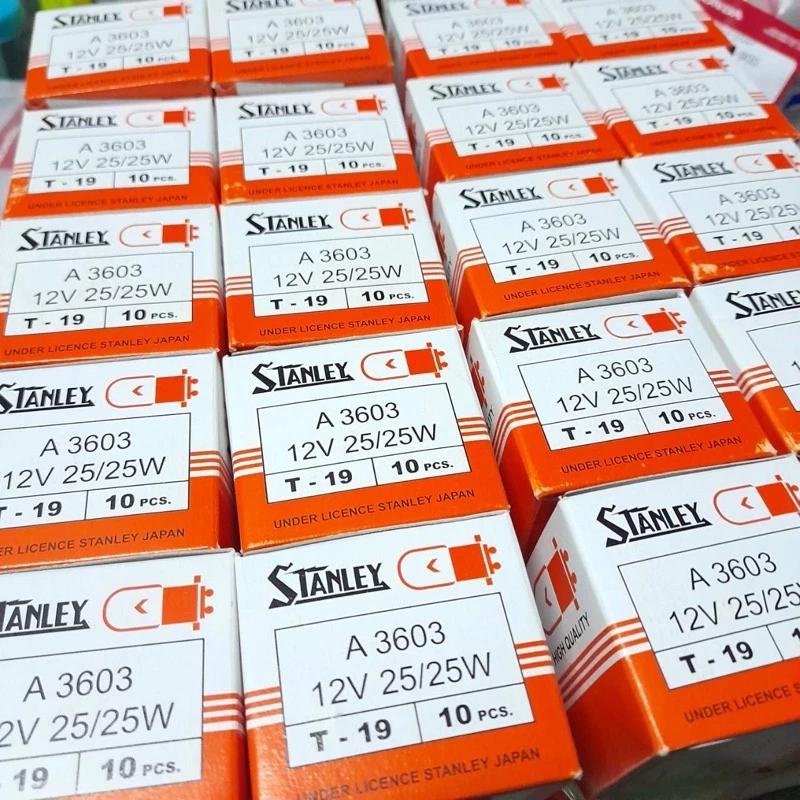 หลอดไฟหน้า เวฟ100,เวฟ110i,เวฟ125,โซนิค WAVE wave110 WAVE110i สแตนเลย์ หลอดไฟหน้าแป้นเล็ก รูปที่ 3