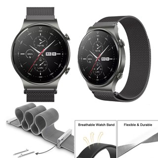 Luxury Stainless Steel Watchband for Huawei Watch GT GT2 46 มม.GT2 pro Honor Magic Watch 2 GT 2e