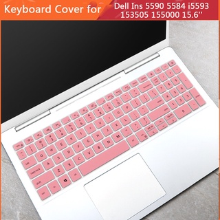 Laptop Keyboard Cover for Dell Ins 5590 5584 i5593 153505 155000 Keyboard Protector Soft Silicone 15.6 Inch Keyboard Cover Soft Silicone, Keyboard Protective Film