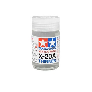 (พร้อมส่ง) ทินเนอร์ X-20A acrylic 46ml (สูตรน้ำ) TAMIYA 81030 ทำสีโมเดล