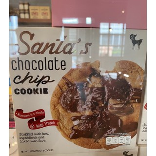 Frozen santas chocolate chip cookie