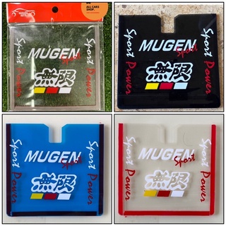 กรอบใส่ป้ายพรบ ภาษีรถยนต์แบบใสอะคริลิค ลาย MUGEN มี 3 สี