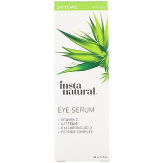 InstaNatural, Eye Serum, with Vitamin C, Caffeine and Hyaluronic Acid, Anti-Aging, 1 fl oz (30 ml)