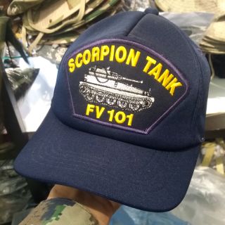 หมวกแก๊ปสีกรมท่า SCORPION TANK FV101