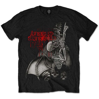 ▬Avenged Sevenfold Ascension Skeleton Rock Licensed Tee Men 100% Cotton Gildan Mens T-shirt Birthday Gift