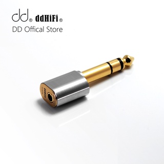 Dd ddHiFi DJ65A อะแดปเตอร์เสียง ตัวผู้ 6.35 มม. เป็นตัวเมีย 3.5 มม. สําหรับเครื่องขยายเสียง 6.35 มม.