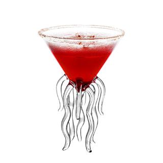 JOY Octopus Cocktail Glass Transparent Jellyfish Glass Cup Juice Glass