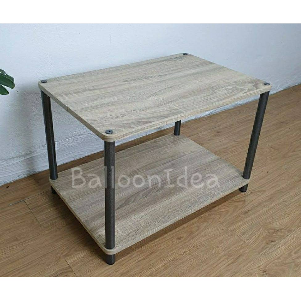 ชั้นไม้วางของ-2ชั้น-รุ่นสี่เหลี่ยม-มีเก็บปลายทาง-ขนาด40x60x41cm-3สี