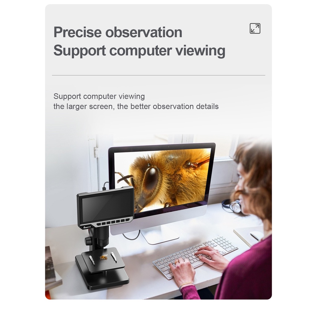 กล้องจุลทรรศน์ดิจิทัล-hd-ips-หน้าจอขนาดใหญ่-7-นิ้ว-2000x-รองรับการดูคอมพิวเตอร์
