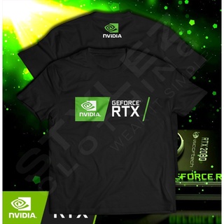 เสื้อยืดสีขาวผู้ชาย - เสื้อยืด NVIDIA GEFORCE RTX