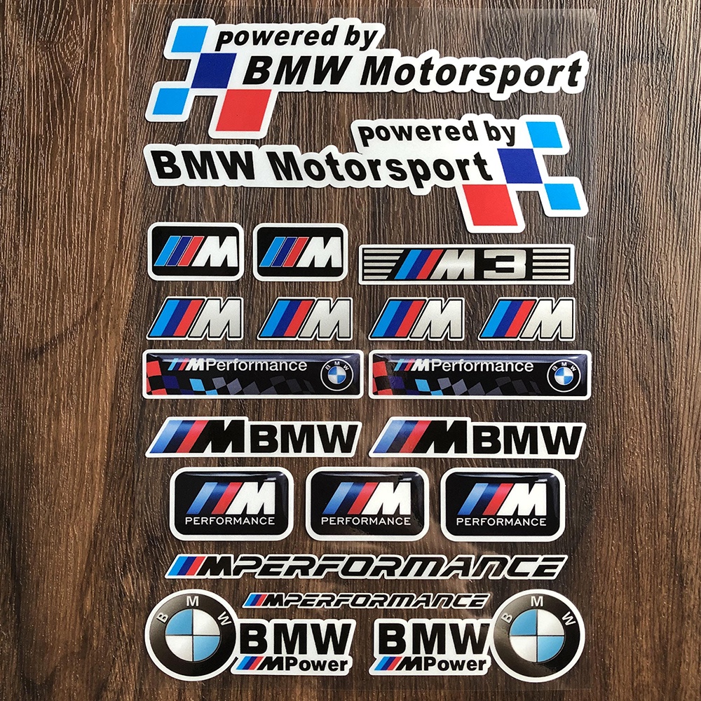 สติกเกอร์สะท้อนแสง-ลายตราสัญลักษณ์-bmw-motorrad-motorsport-สําหรับตกแต่งรถจักรยานยนต์-bmw-พร้อมส่ง