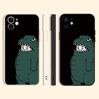 little dinosaur เคสไอโฟน 13 promax 8 พลัส phone case Xr Xs X max cute 7 8 plus se2020  iPhone 11 12 13 pro max เคส นิ่ม