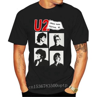 เสื้อยืดผ้าฝ้ายCOTTON ผ้าฝ้ายแท้ คอลูกเรือGILDAN 1985 U2 เสื้อยืดลําลอง สําหรับผู้ชาย แขนสั้น พิมพ์ลาย Concert Tour Rock