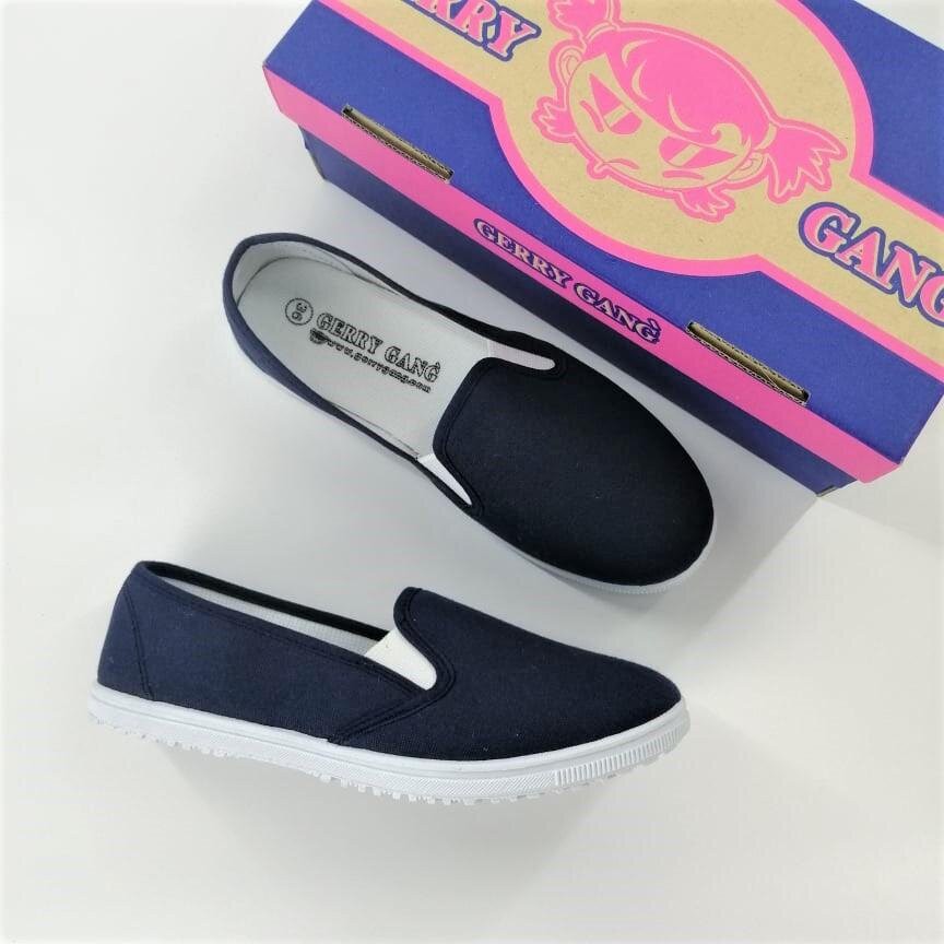 gerrygang-รุ่น-g300-รองเท้าผ้าใบสวม-ทรงบัดดี้-สี-ดำ-กรม-ขาว-size-35-43เสื้อผ้าเด็กสวยๆรองเท้าเด็ก