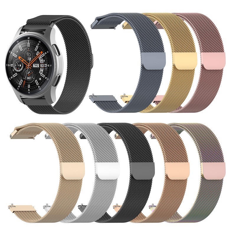 ภาพหน้าปกสินค้าสายนาฬิกา สแตนเลส ใช้ได้กับ smart watch y7 Y7pro p70 DT88PRO DT89 DT96 GW33PRO HUAWEI XIAOMI Samsung ขนาด 20mm