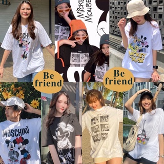 ลด 75.-  ใส่โค้ด BEFOCT1   เสื้อยืด oversize "Mickey&amp;Friend" รวมมิกกี้ อก42-44