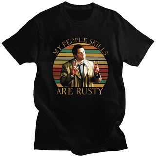 [S-5XL] เสื้อยืดลําลอง แขนสั้น พิมพ์ลาย My People Skills Are Rusty Short d สําหรับผู้ชาย 844247