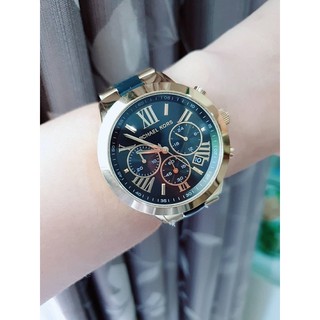 (ผ่อน0%) นาฬิกา สแตนเลส สีทอง Michael Kors Womens Bradshaw Chronograph Two-Tone Stainless Steel Watch หน้าปัด 40 mm