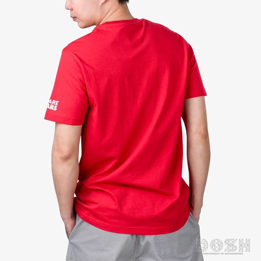 dosh-unisex-t-shirts-we-bare-bears-เสื้อยืด-คอกลม-แขนสั้น-สีแดง-รุ่นdbbmt5031-re