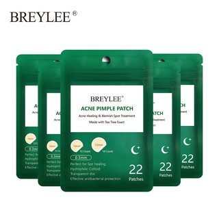 Breylee แผ่นรักษาสิวลดสิว 5 ชิ้น X 22 แผ่น