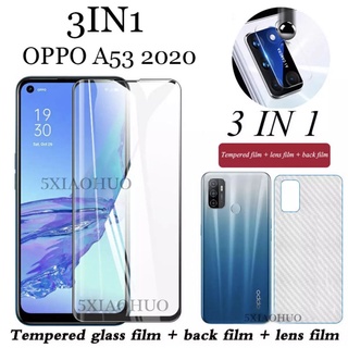 ส่งจากไทย ฟิล์มเลนส์กล้อง ฟิล์มกระจกเต็มจอ ฟิล์มหลัง 3in1 OPPO A53 A95 A74 A15 A16 A93 A54 A94 A31  A92 Reno4 Reno6 6Z