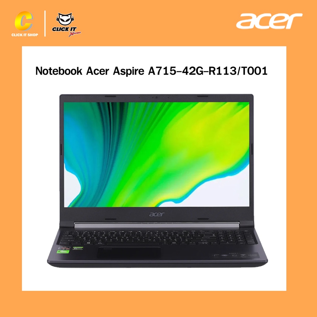 notebook-โน๊ตบุ๊ค-acer-aspire-a715-42g-r113-t001-สินค้าใหม่-ประกันศูนย์-3-ปี