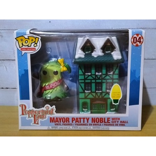 Funko Pop Town Christmas Peppermint Lane - Mayor Patty Noble With City Hall [เปิดไฟได้] #04 (กล่องมีตำหนินิดหน่อย)