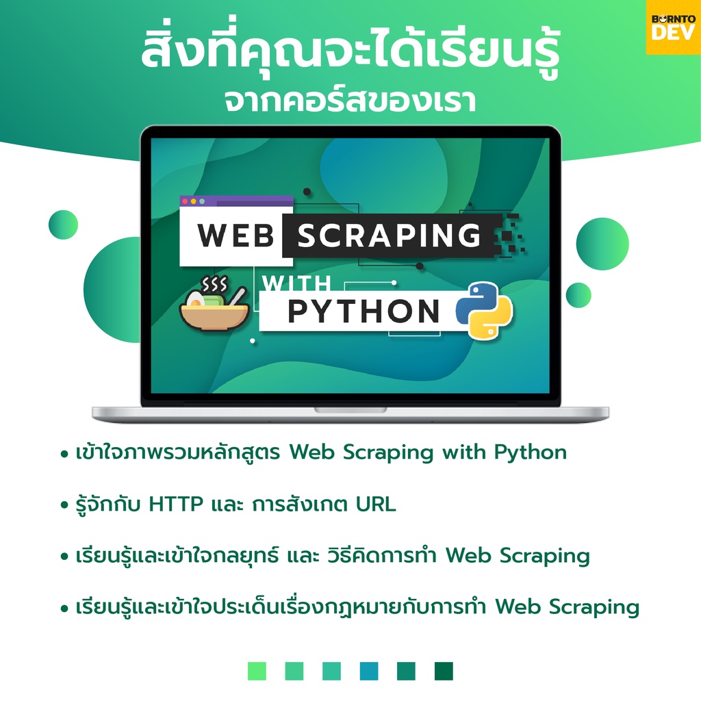 คอร์สเรียนออนไลน์-web-scraping-with-python