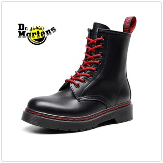 Dr.Martens Air Wair 1460 รองเท้าบู๊ทส์มาร์ตินสีดําสีแดง