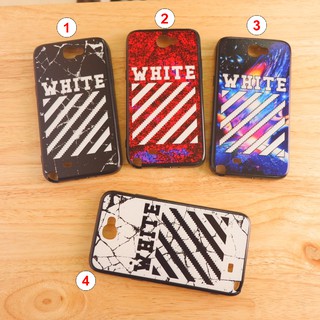 Samsung Note2 เคสขอบนิ่มเส้นนูน WHITE