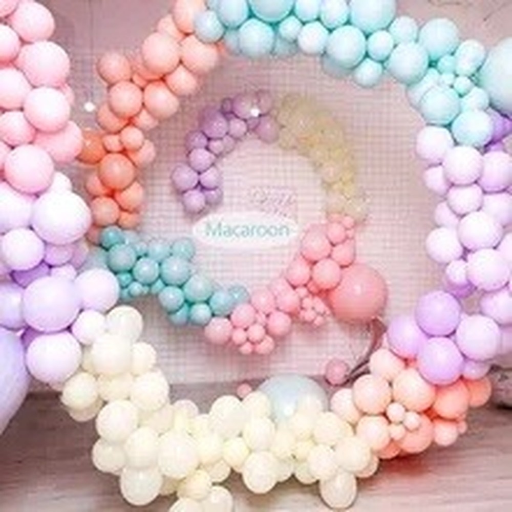 ลูกโป่งยาง-สีมาการอง-ขนาด-5-นิ้ว-สําหรับตกแต่งปาร์ตี้วันเกิด-งานแต่งงาน-วันครบรอบ-100-ชิ้น