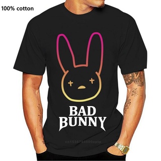 ROUND คอลูกเรือเสื้อยืด พิมพ์ลาย Bad Bunny สําหรับผู้ชาย-4XL