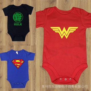 Super HERO PRINT OOTD BABY ONESIE