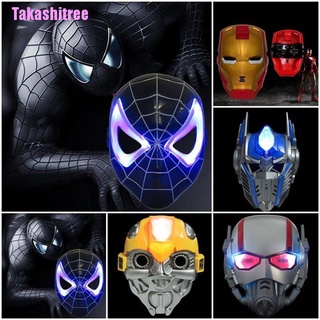สินค้า $ Takashitree $ Mask Super Hero ไฟ Led และ Avengers Iron Man