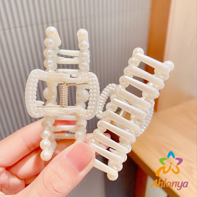 ahlanya-กิ๊บติดผมประดับไข่มุกเทียม-หรูหราและเรียบง่าย-เครื่องประดับผม-pearl-hair-clip