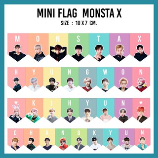 สินค้า ธงจิ๋ว Monsta X สีพาสเทล [mini flag Monsta X]