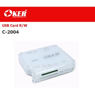 ภาพขนาดย่อของภาพหน้าปกสินค้าอุปกรณ์อ่านการ์ด การ์ดรีดเดอร์ Oker Card reader C-2004 USB 2.0 รับประกันสินค้า 6 เดือน เปิดใบกำกับภาษีเต็มรูปแบบได้ จากร้าน kss_samrong บน Shopee ภาพที่ 3