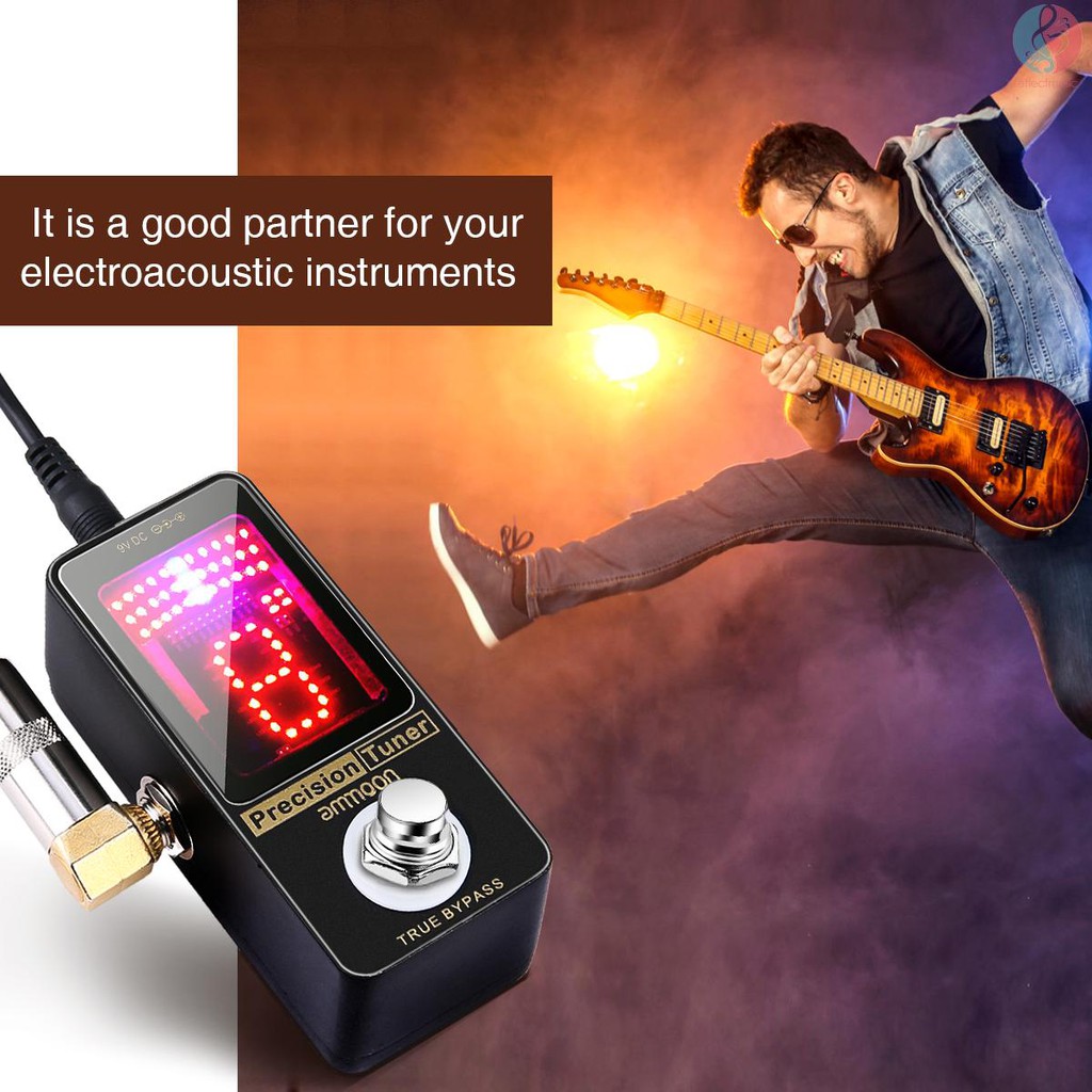 e-m-ammoon-precision-chromatic-tuner-pedal-large-led-display-full-metal-shell-with-true-bypass-for-guitar-bass