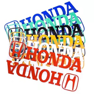สติกเกอร์สะท้อนแสง ลายโลโก้ Honda สีสันสดใส สําหรับติดตกแต่งรถมอเตอร์ไซค์ไฟฟ้า ยานพาหนะ