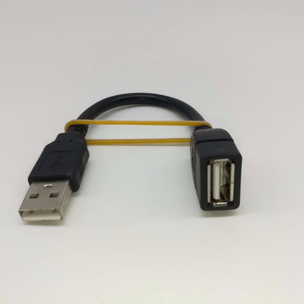 สายต่อ-usb-สายต่อ-usb-สั้นพิเศษ-15-ซม-สาย-usb-ตัวผู้กับตัวเมียสายสั้นสีดำสายจับคู่-usb-สั้น