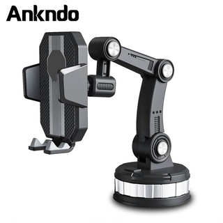 Ankndo 360° ที่วางโทรศัพท์ แบบถ้วยดูด หมุนได้ ปรับได้ สําหรับแดชบอร์ดรถยนต์ ที่วางโทรศัพท์ในรถยนต์