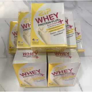 สินค้า 🛑พร้อมส่ง 🛑🍌Zip Whey Protein Plus ซิป โปรตีน เวย์พลัส 🍌กล้วยหอม🍌 1กล่อง 7ซอง