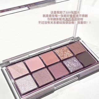 ภาพขนาดย่อสินค้าDIKALU 10สีอายแชร์โดกันน้ำ Palette  Super Shimmer Pearly Matte Earth สีอายแชโดว์แต่งหน้าคงทน