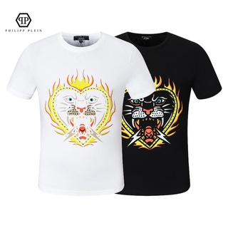 [S-5XL] 6500 TIGER PP เสื้อยืดแขนสั้น พิมพ์ลายฟิลิปส์ แฟชั่นสําหรับผู้ชาย