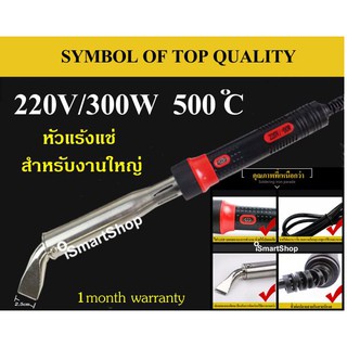 หัวแร้ง แช่บัดกรีพลังสูง สำหรับงานใหญ่ ขนาด 300w/วัตต์ 220v/โวลท์ 500 องศาเซลเซียส  รับประกัน 1 เดือน