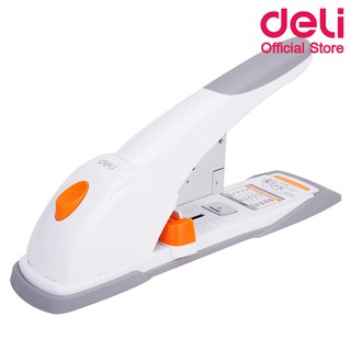 Deli 0487 Heavy Duty Stapler เครื่องเย็บกระดาษประหยัดแรง 80 แผ่น อุปกรณ์สำนักงาน เครื่องเย็บกระดาษ แม็ก แม็ค แม็คเย็บ