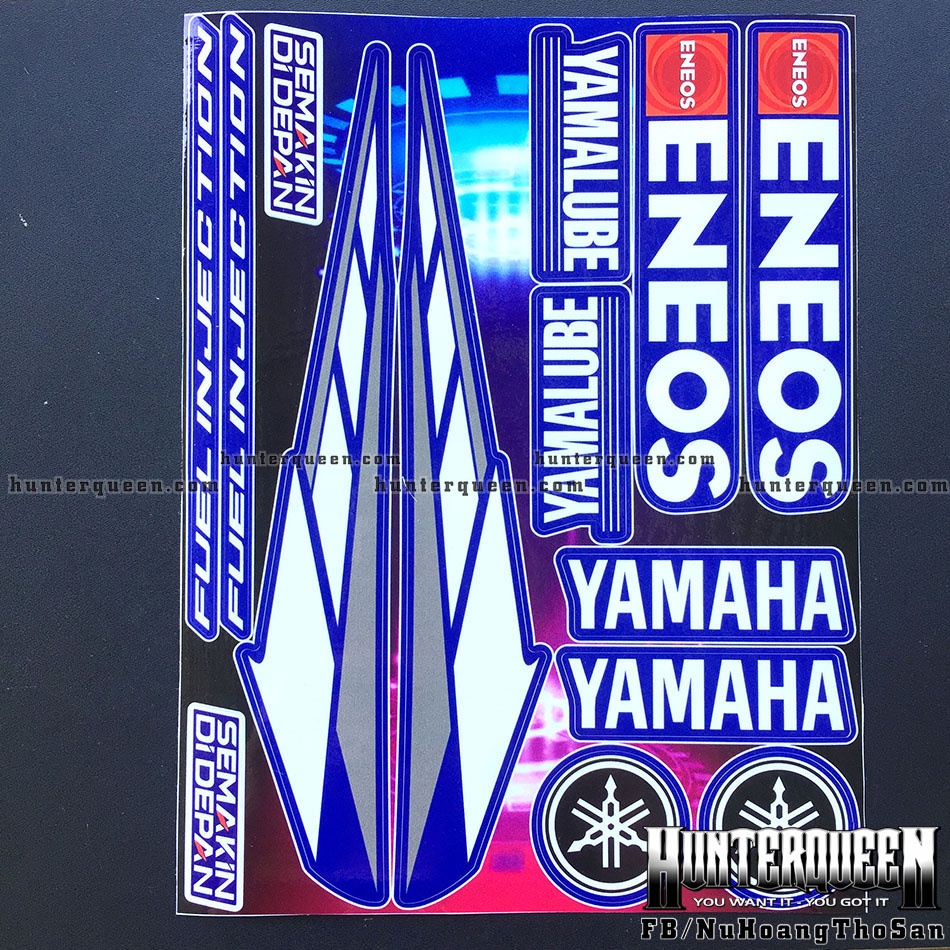 Yamaha Eneos Yamaluble Semakin โลโก้ชุดสติ๊กเกอร์ติดรถ รูปลอกเกรดสูง ...