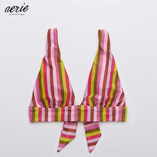 Aerie Tie Longline Triangle Bikini Top เสื้อ ชั้นใน ผู้หญิง บิกินี่ ว่ายน้ำ (ASW 075-2615-597)