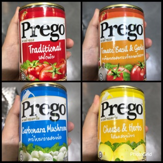 ‼️พร้อมส่ง✅✅Prego พรีโก้ ซอสมะเขือเทศรสดั้งเดิม ซอสมะเขือเทศผสมกระเทียม โหระพา ซอสคาร์โบนาร่าผสมเห็ด ซอสชีสและสมุนไพร💯