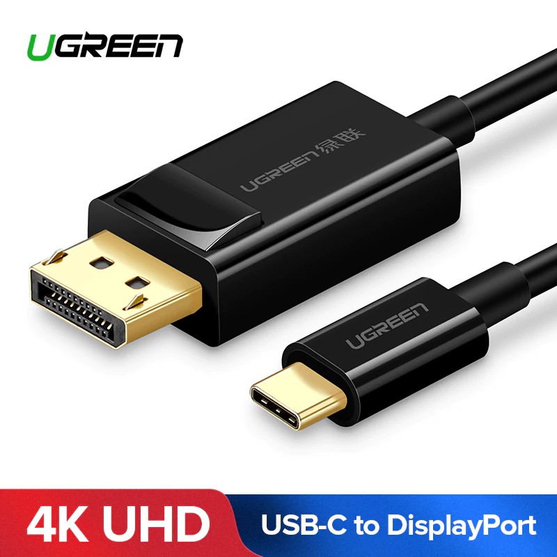 ugreen-อะแดปเตอร์-usb-c-เชื่อมต่อ-displayport-สายเคเบิล-usb-3-1-type-c-dp-thunderbolt-3